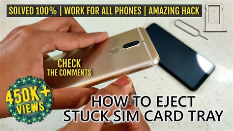 How to Open a SIM Tray Stuck in the Mobile .